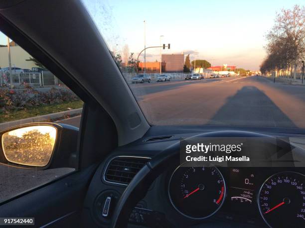 driving at sunset - catalogna stock pictures, royalty-free photos & images