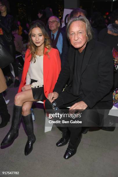 Actor Jamie Chung and real estate developer Mohamed Hadid attend the Anna Sui fashion show during New York Fashion Week: The Shows at Gallery I at...