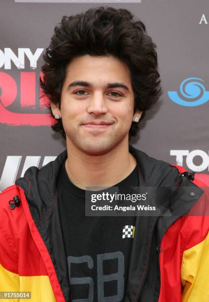 Pro Skateboarder Paul Rodriguez arrives to the 'Tony Hawk: Ride Presents Stand Up For Skateparks' benefit press conference held at the Green Acres...