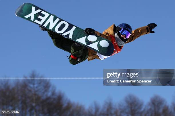 Queralt Castellet of Spain competes during the Snowboard Ladies' Halfpipe Final on day four of the PyeongChang 2018 Winter Olympic Games at Phoenix...