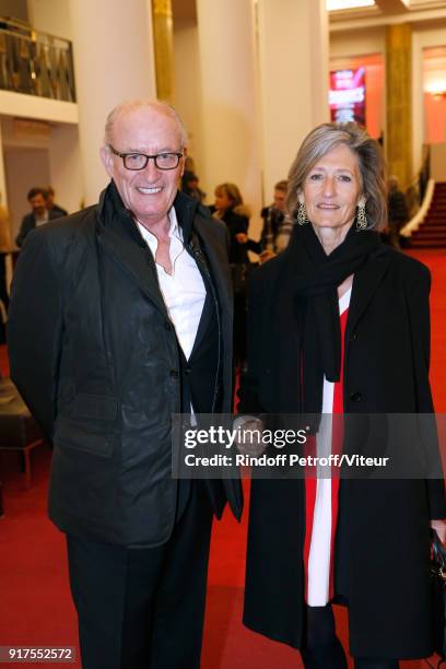 Pascal Desprez and Lucie Maurel attend the Charity Gala against Alzheimer's disease at Salle Pleyel on February 12, 2018 in Paris, France.