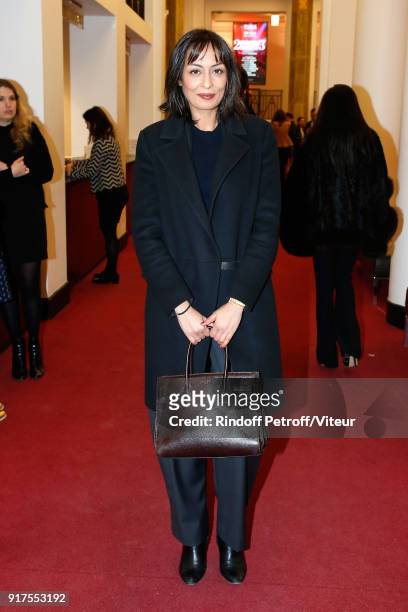 Journalist Leila Kaddour-Boudadi attends the Charity Gala against Alzheimer's disease at Salle Pleyel on February 12, 2018 in Paris, France.