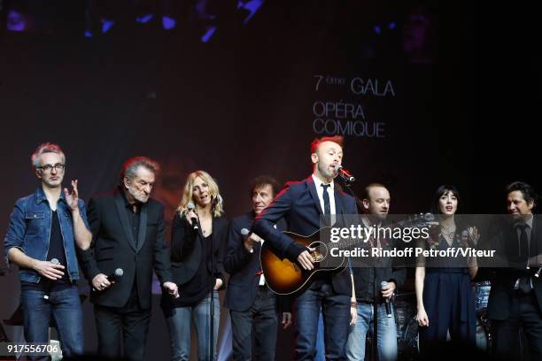 Vincent Delerm, Eddy Mitchell, Sandrine Kiberlain, Alain Souchon, Pierre Souchon, Charles 'Ours' Souchon, Nolwenn Leroy and Laurent Gerra perform...