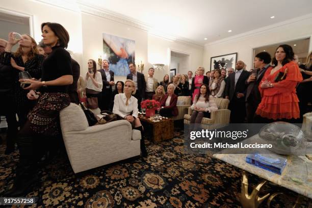 Guests attend the Country Music Hall Of Fame And Museum Reception With Carly Pearce For All For The Hall New York on February 12, 2018 in New York...