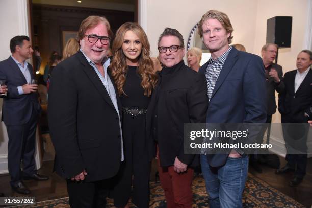 Music Agent Rod Essig, musician Carly Pearce, Jeff Gregg and Kos Weaver attend the Country Music Hall Of Fame And Museum Reception With Carly Pearce...