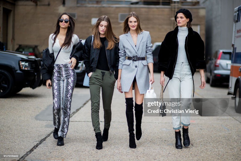 Street Style - New York Fashion Week February 2018 - Day 5