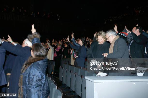 Illustration view during the Charity Gala against Alzheimer's disease at Salle Pleyel on February 12, 2018 in Paris, France.
