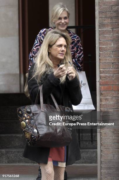 Isabel Sartorius celebrates her 53's birthday with friends on January 20, 2018 in Madrid, Spain.