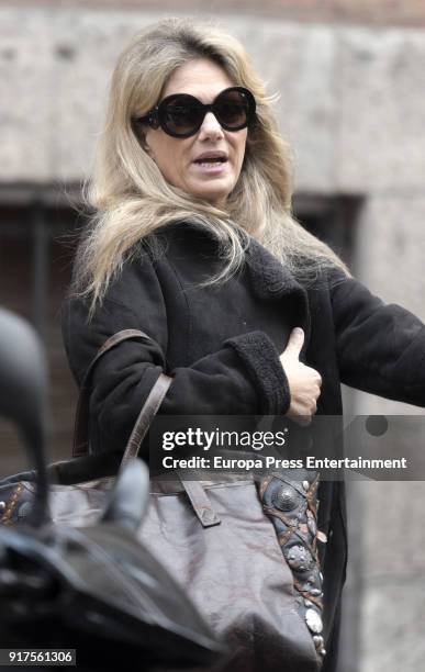 Isabel Sartorius celebrates her 53's birthday with friends on January 20, 2018 in Madrid, Spain.