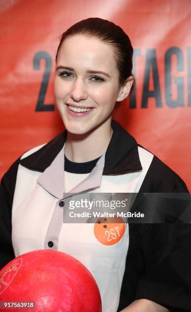 Rachel Brosnahan attends the Second Stage Theatre 2018 Bowling Classic at Lucky Strike on February 12, 2018 in New York City.