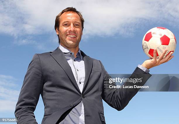 Newly appointed Melbourne Heart coach John van't Schip poses after a media conference to announce his appointment at the new A-League team at the...