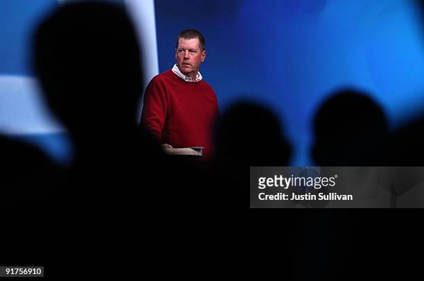 Sun Microsystems chairman and co-founder Scott McNealy speaks during a keynote address at the 2009 Oracle Open World conference October 11, 2009 in...