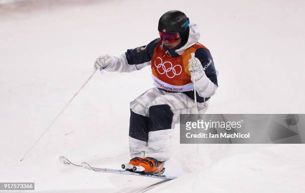 Brodie Summers of Australia competes in the Men's Moguls at Phoenix Snow Park on February 12, 2018 in Pyeongchang-gun, South Korea.