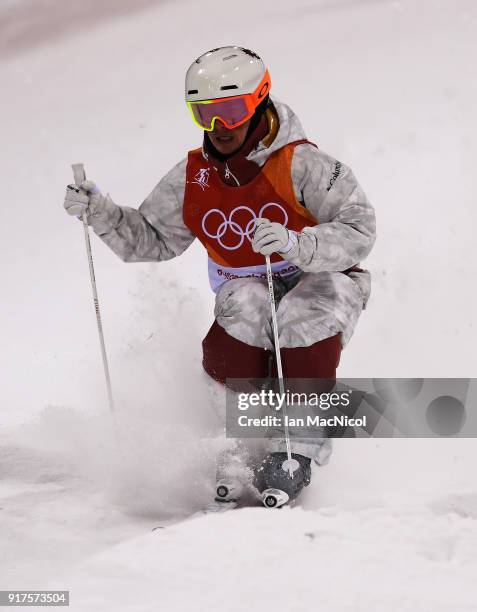 Marc-Antoine Gagnon competes in the Men's Moguls at Phoenix Snow Park on February 12, 2018 in Pyeongchang-gun, South Korea.