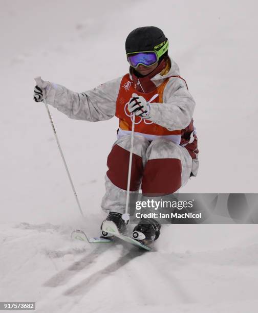 Marc-Antoine Gagnon of Canada competes in the Men's Moguls at Phoenix Snow Park on February 12, 2018 in Pyeongchang-gun, South Korea.