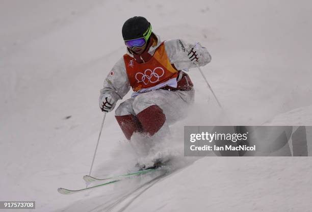 Marc-Antoine Gagnon of Canada competes in the Men's Moguls at Phoenix Snow Park on February 12, 2018 in Pyeongchang-gun, South Korea.