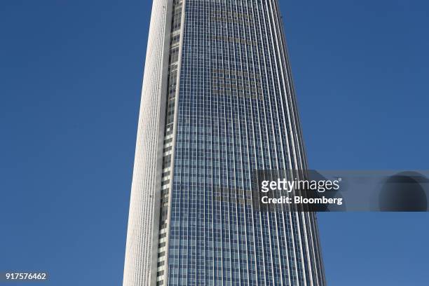 The Lotte World Tower, which houses the Lotte Group headquarters, stands in Seoul, South Korea, on Tuesday, Feb. 13, 2018. The Seoul Central District...