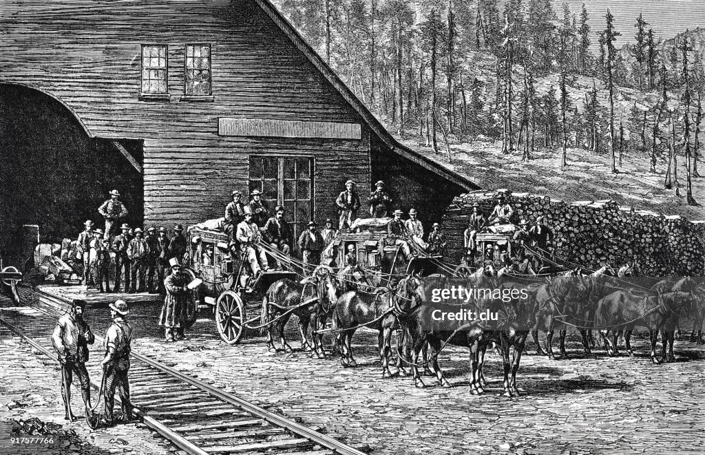 The stagecoach to Virginia City