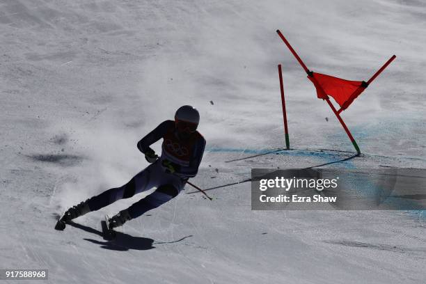 Andreas Romar of Finland makes a run during the Men's Alpine Combined Downhill on day four of the PyeongChang 2018 Winter Olympic Games at Jeongseon...