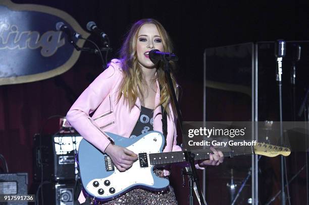 Recording artist Kalie Shorr performs during CMT Next Women of Country at B.B. King Blues Club & Grill on February 12, 2018 in New York City.