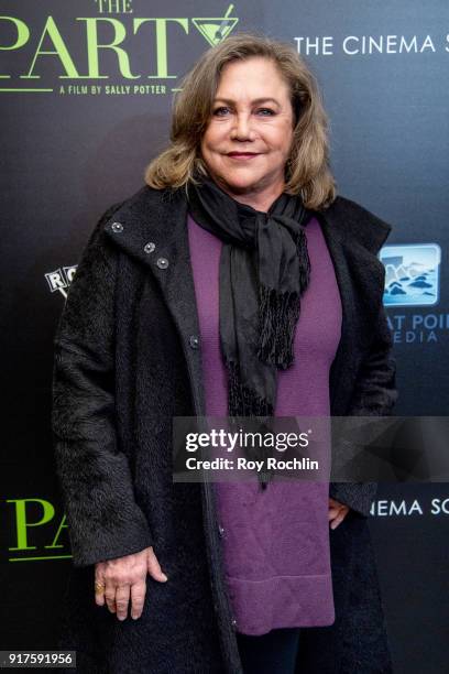 Kathleen Turner attends the screening of "The Party" hosted by Roadside Attractions and Great Point Media with The Cinema Society at Metrograph on...