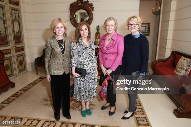 Ann Nitze, Nassrin Zahedi, Pamela Jacovides and Gahl Burt during the Susan Gutfreund Hosts UN Women For Peace Association Reception on February 12,...