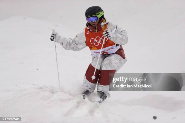 Marc-Antoine Gagnon of Canada competes in the Men's Moguls at Phoenix Snow Park on February 12, 2018 in Pyeongchang-gun, South Korea.