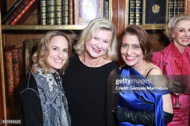 Liliana Cavendish and Muna Rihani Al-Nasserduring the Susan Gutfreund Hosts UN Women For Peace Association Reception on February 12, 2018 in New York...