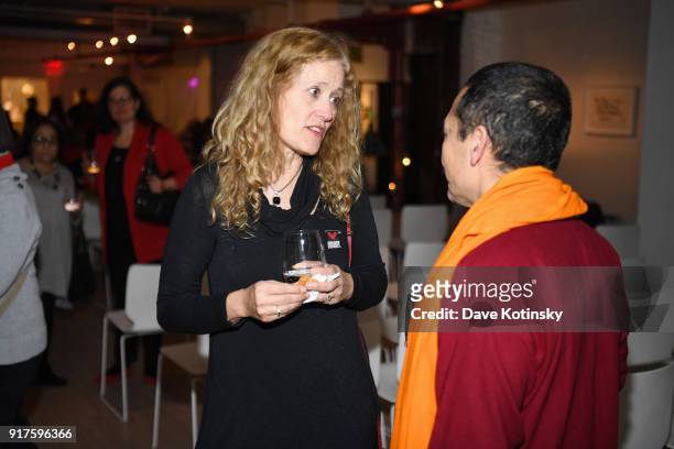 Guests attend V20: My Revolution Lives In This Body activist evening, a V-Day 20th anniversary event at ABC Carpet on February 12, 2018 in New York...