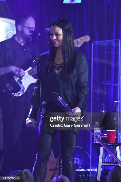 Recording artist Sara Evans performs during CMT Next Women of Country at B.B. King Blues Club & Grill on February 12, 2018 in New York City.