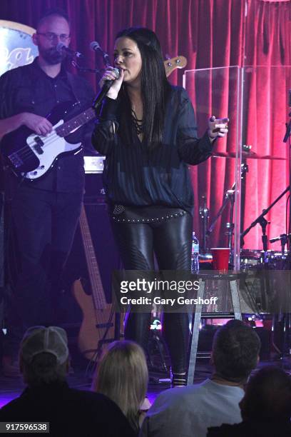 Recording artist Sara Evans performs during CMT Next Women of Country at B.B. King Blues Club & Grill on February 12, 2018 in New York City.