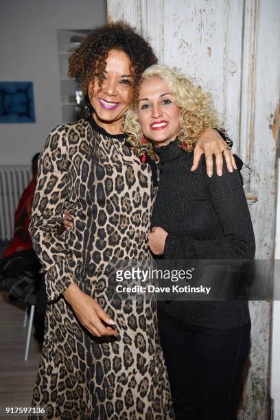 Co-Founder and director of City of Joy and V-Day Congo, Christine Schuler Deschryver and Leila Radan poses during V20: My Revolution Lives In This...
