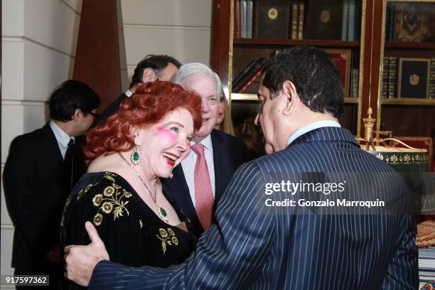 Baroness von Langendorff and Nassir Abdulaziz Al-Nasser during the Susan Gutfreund Hosts UN Women For Peace Association Reception on February 12,...