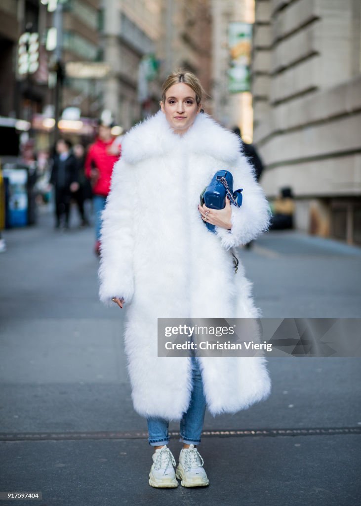 Street Style - New York Fashion Week February 2018 - Day 5
