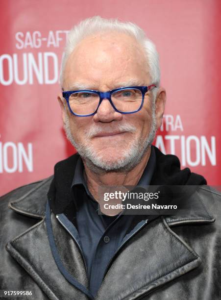 Actor Malcom McDowell attends SAG-AFTRA Foundation Conversations: 'Mozart In The Jungle' at The Robin Williams Center on February 12, 2018 in New...