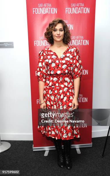 Actress Lola Kirke attends SAG-AFTRA Foundation Conversations: 'Mozart In The Jungle' at The Robin Williams Center on February 12, 2018 in New York...