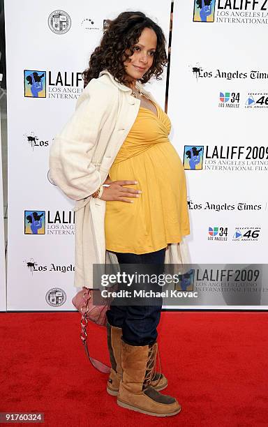 Actress Judy Reyes arrives at the 13th Annual Los Angeles Latino International Film Festival at Grauman's Chinese Theatre on October 11, 2009 in...