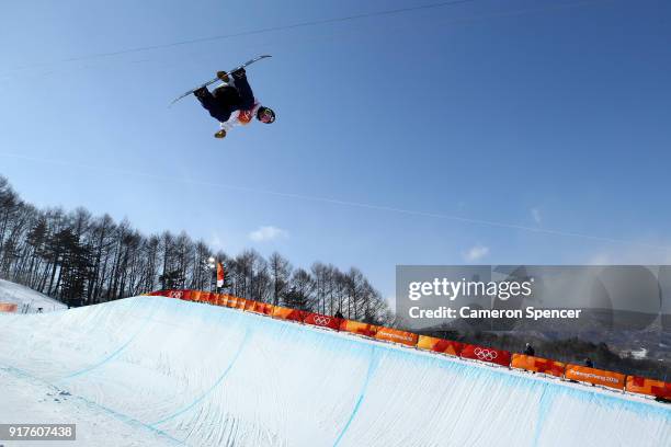 Ayumu Hirano of Japan competes during the Snowboard Men's Halfpipe Qualification on day four of the PyeongChang 2018 Winter Olympic Games at Phoenix...