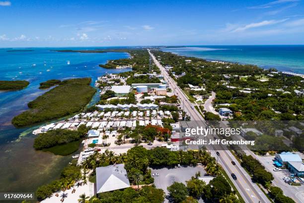 Florida Keys, Islamorada, Florida Bay and Route 1 Overseas Highway.