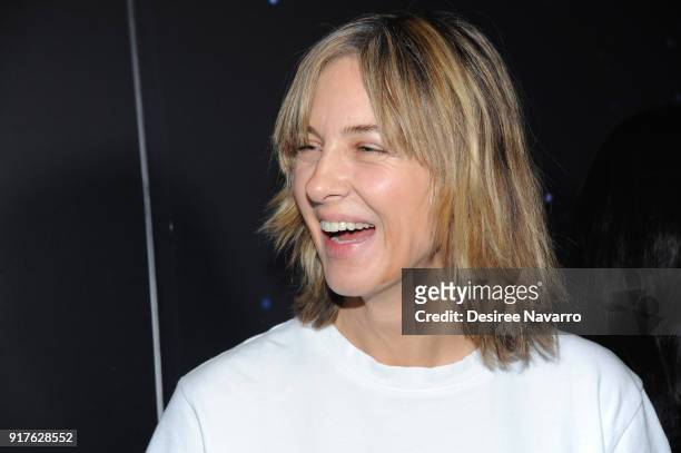 Fashion Designer for Zadig & Voltaire, Cecilia Bonstrom poses backstage at the Zadig & Voltaire fashion show during New York Fashion Week at Cedar...