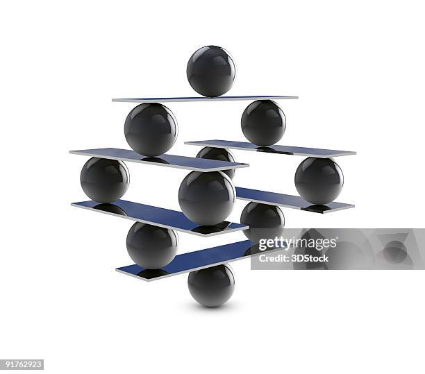 perfect balance - 3d pyramid stock pictures, royalty-free photos & images