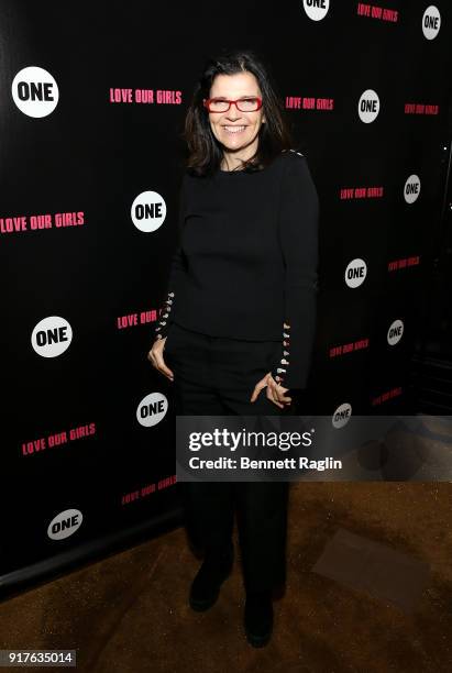 Activist Ali Hewson attends the Danai x One x Love Our Girls celebration at The Top of The Standard on February 12, 2018 in New York City.