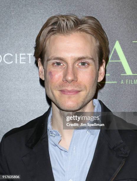 Actor Zachary Booth attends the screening of "The Party" hosted by Roadside Attractions and Great Point Media with The Cinema Society at Metrograph...