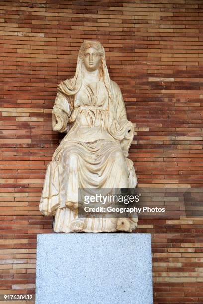 Ceres, goddess of agriculture, Museo Nacional de Arte Romano, national museum of Roman art, Merida, Extremadura, Spain.