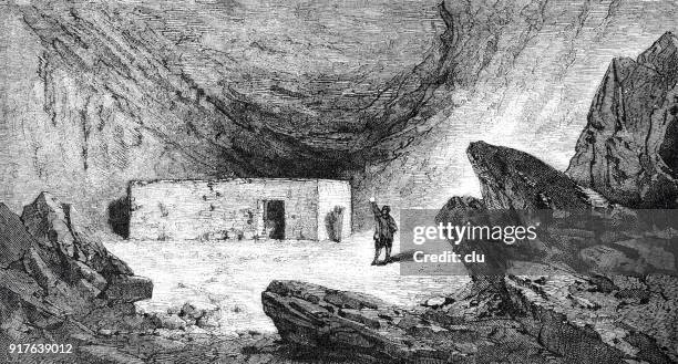 the mammoth cave in kentucky - mammoth cave stock illustrations