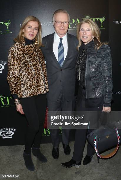 Ellen Scarborough, Chuck Scarborough and guest attend the screening of "The Party" hosted by Roadside Attractions and Great Point Media with The...