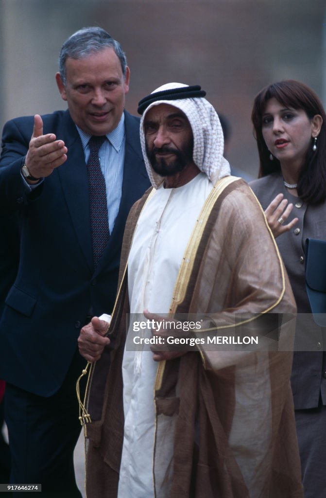 Le cheikh Zayed ben Sultan Al Nahyane en France