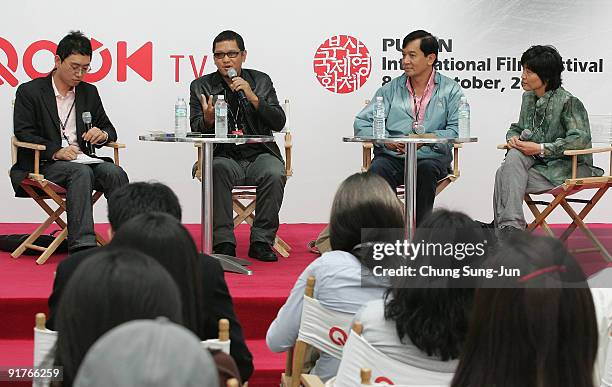 Director Raymond Red and Nick Deocampo attend the Meet the Guest 'Filipino Indie-Film Directors' during the 14th Pusan International Film Festival at...