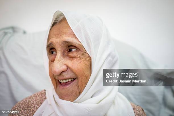 Mature woman with headscarf