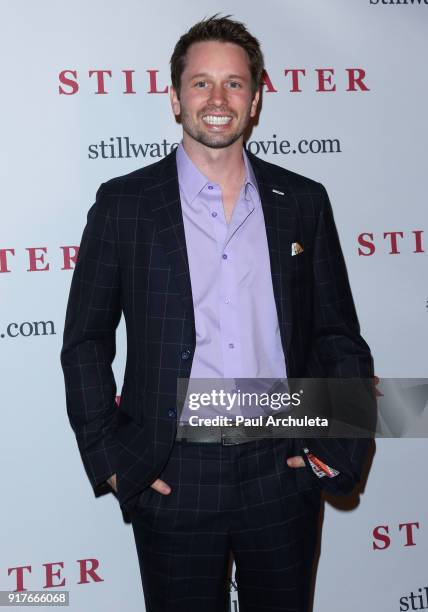 Actor Tyler Ritter attends the "Stillwater" premiere at the Laemmle NoHo 7 on February 12, 2018 in North Hollywood, California.